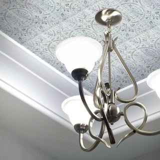 White Tin Peel And Stick Tile Backsplash