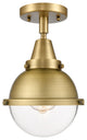 Innovations 447-1C-BB-HFS-62-BB-LED Hampden 1 Light Flush Mount, Brushed Brass