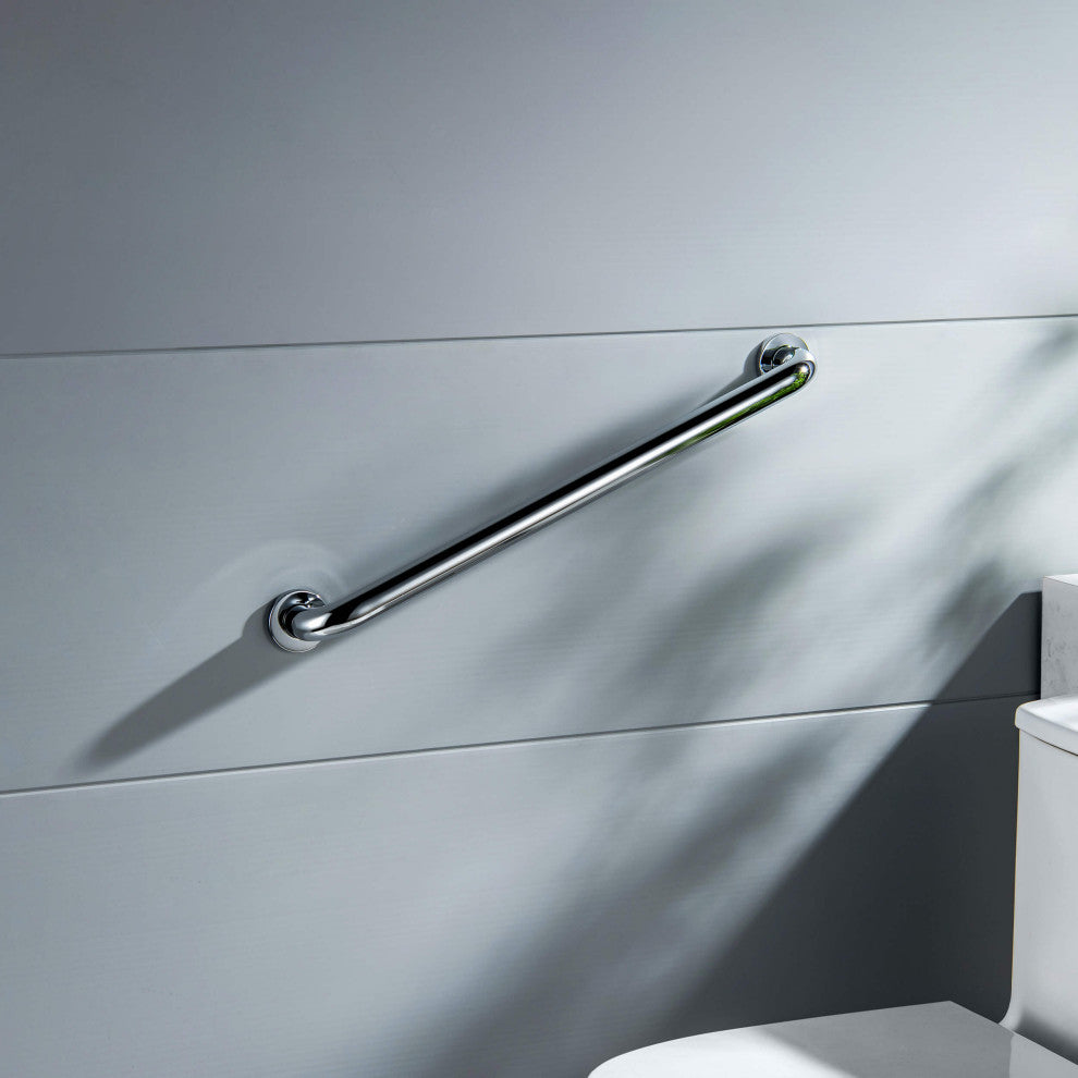 24" Stainless Steel Bathroom Safety Grab Bar, Chrome