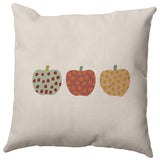 16"x16" Apples Decorative Throw Pillow, Maple Red