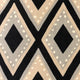 Jager Dotz Blue and Beige Luxury Throw Pillow, 20"x20"