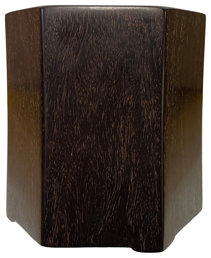 Chinese Zitan Wood Hexagonal Brush Pen Holder/Brush Pot Hws2546