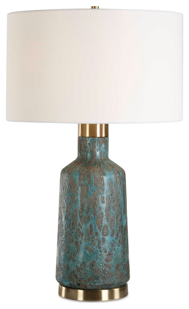 Uttermost Dauphine Cracked Teal Table Lamp