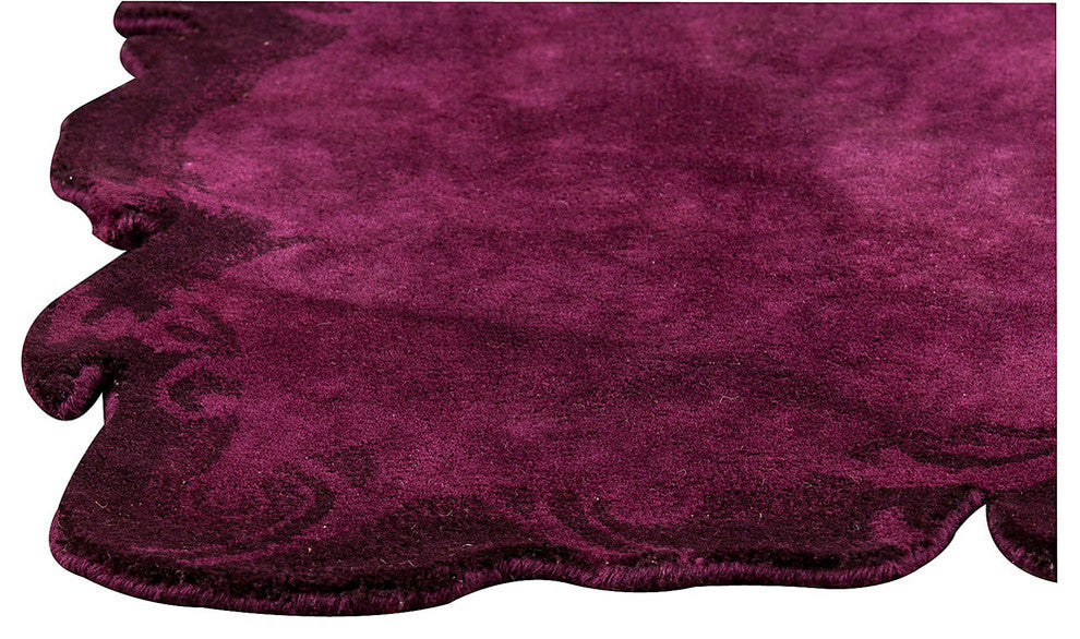 Hand Tufted Purple Wool Area Rug
