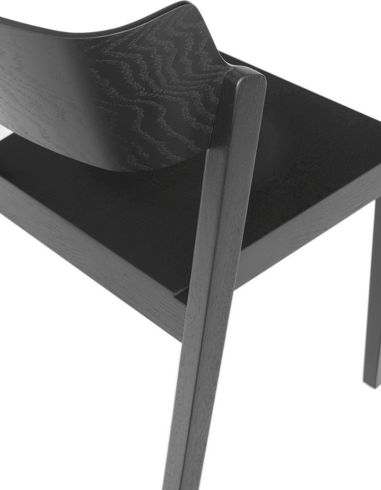 The 100 Chair, 17.75" Seat Height, Black