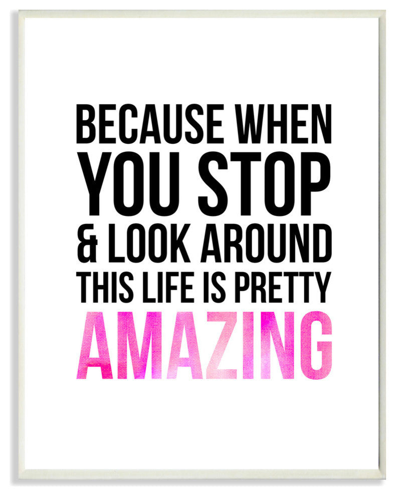 lulusimonSTUDIO Life is Pretty Amazing Boutique Chic Wall Plaque