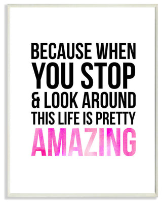 lulusimonSTUDIO Life is Pretty Amazing Boutique Chic Wall Plaque