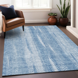 Premium Machine Washable Mayfield AMF694 Sky 8' x 10' Rug