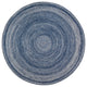 Epona Round Braided Area Rug, Blue, 8'