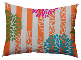 Flower Bursts Decorative Throw Pillow, Pink, 14"x20"