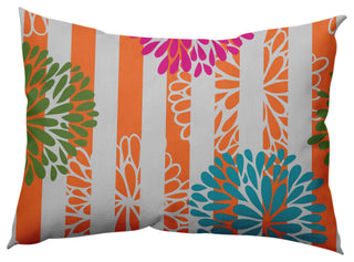 Flower Bursts Decorative Throw Pillow, Pink, 14"x20"