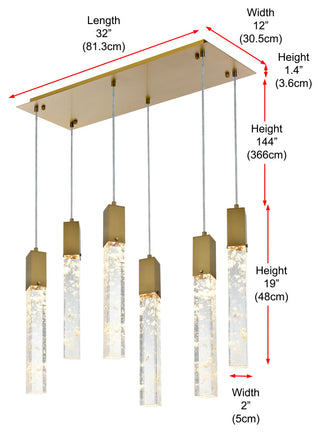 Home Living 32" Pendant, Satin Gold