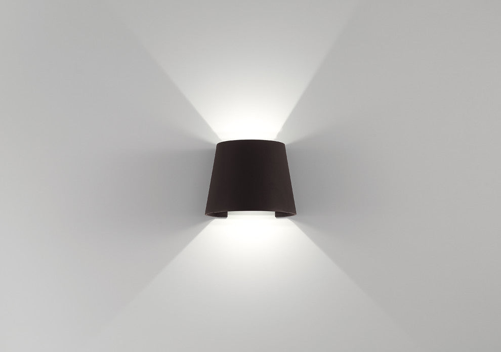 Cone Marine Grade Adjustable Wet Location LED Wallwasher, Bronze Finish