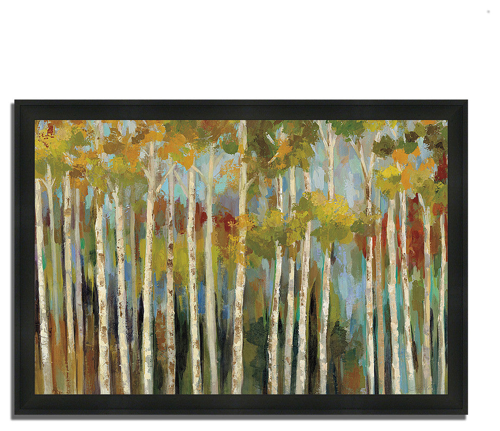"Young Forest Iii" By Silvia Vassileva, Framed Painting Print, Ready To Hang