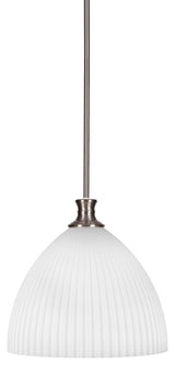 Carina 1-Light Pendant, Brushed Nickel/Opal Frosted