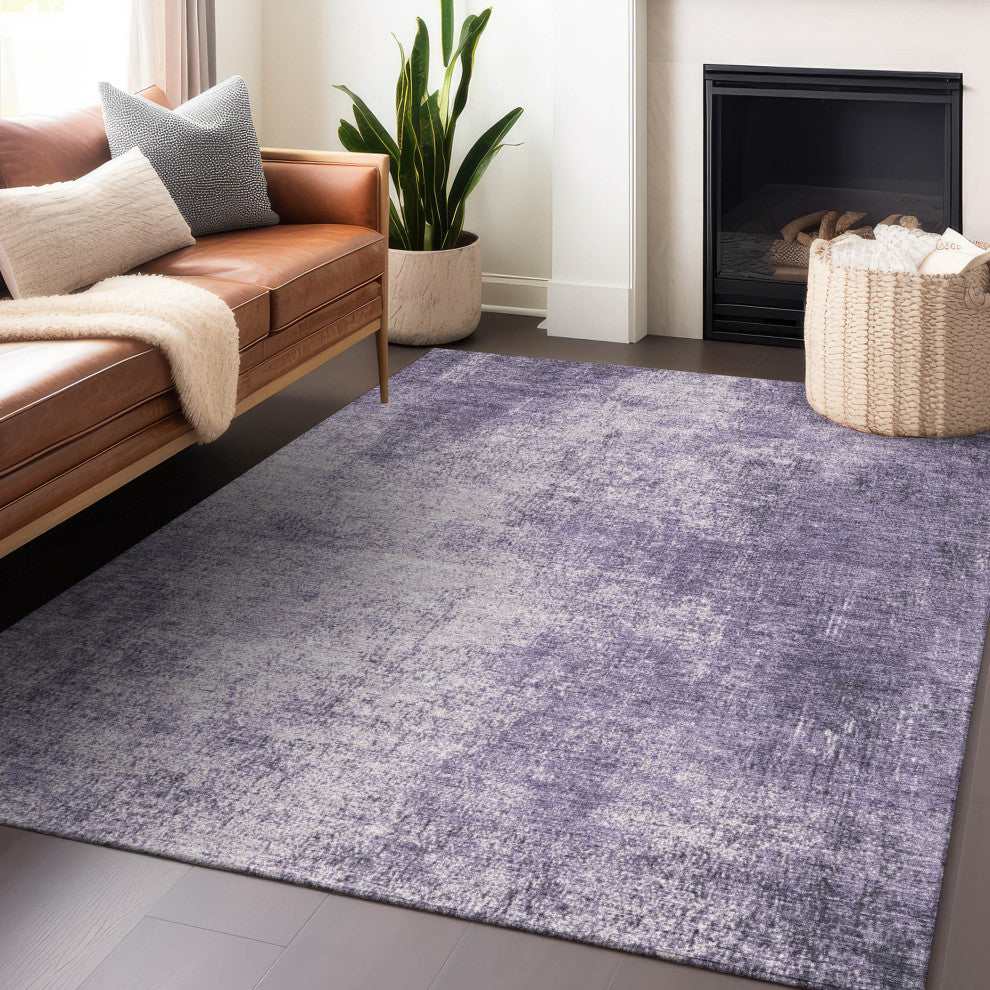 Machine Washable Indoor/Outdoor Chantille ACN1903 Violet 2'6" x 3'10" Rug