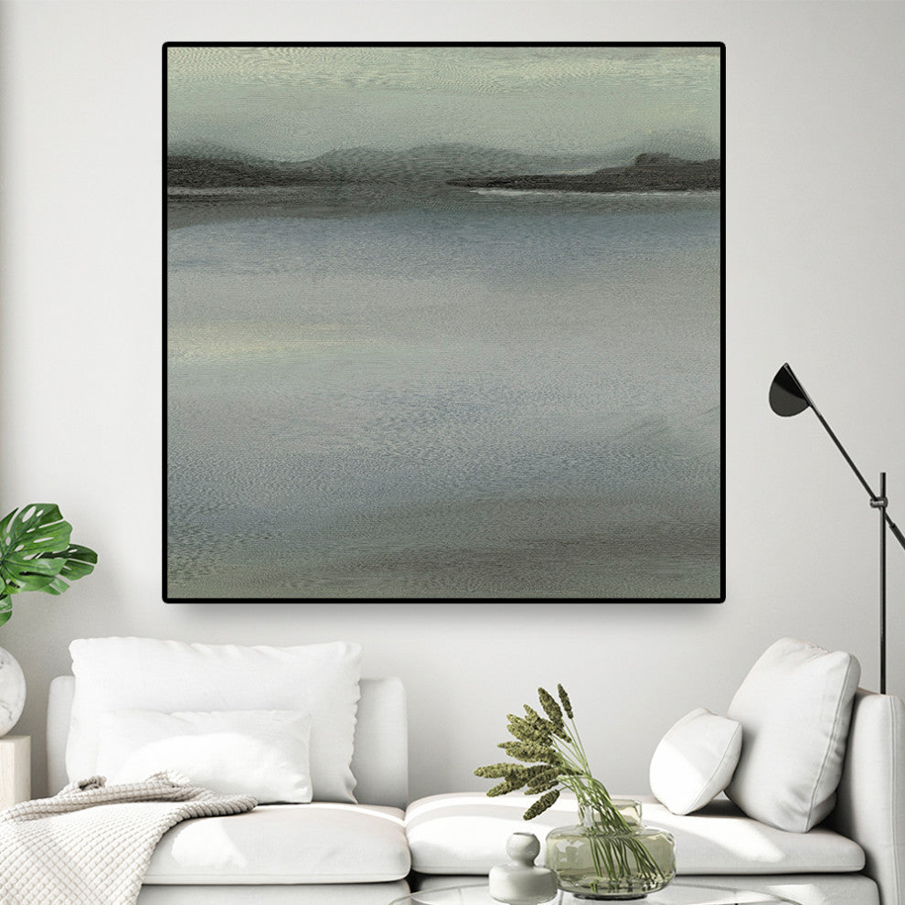 "Abstract Horizon V" Oversized Framed Canvas, 45" x 45"