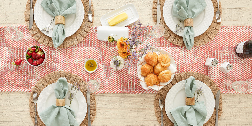 Spice Woven Table Runner 15x72