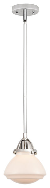 Olean Mini Pendant, Polished Chrome, Matte White, Matte White
