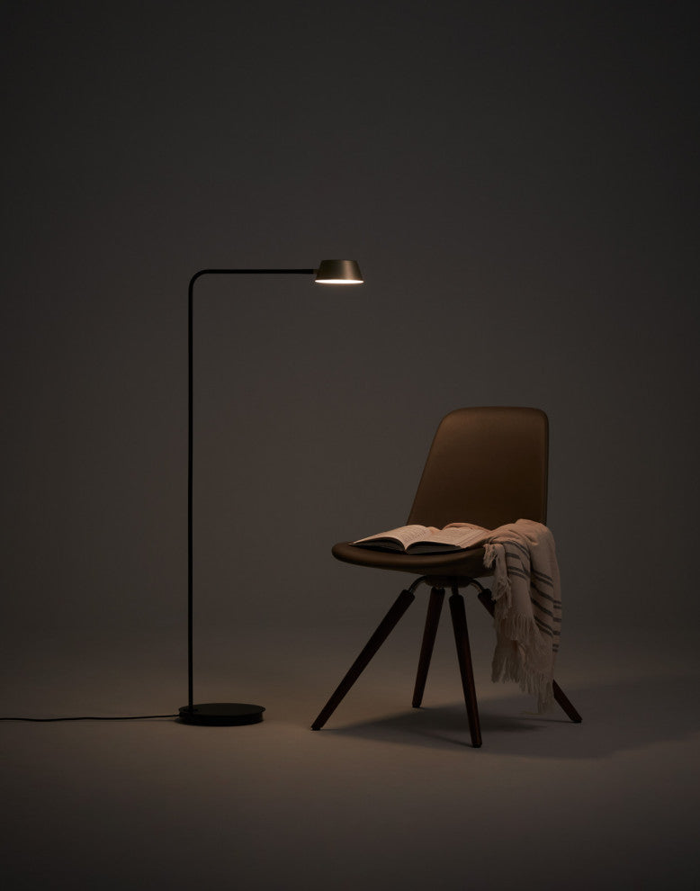 OLO Floor Lamp, Black/Champagne Gold