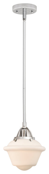 Small Oxford Mini Pendant, Polished Chrome, Matte White, Matte White