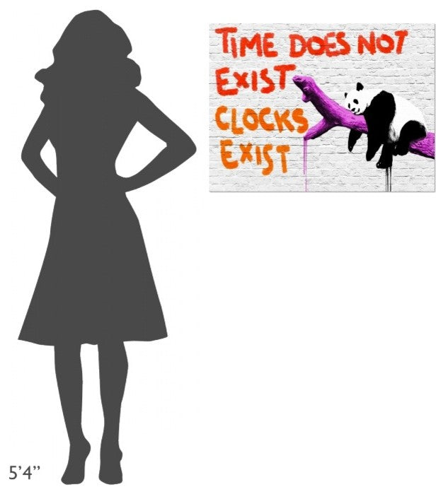 "Time does not exist" Stretched Canvas Giclee by Masterfunk Collective, 32x24"