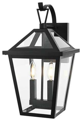 Home Living 10" Outdoor Wall Sconce, Black