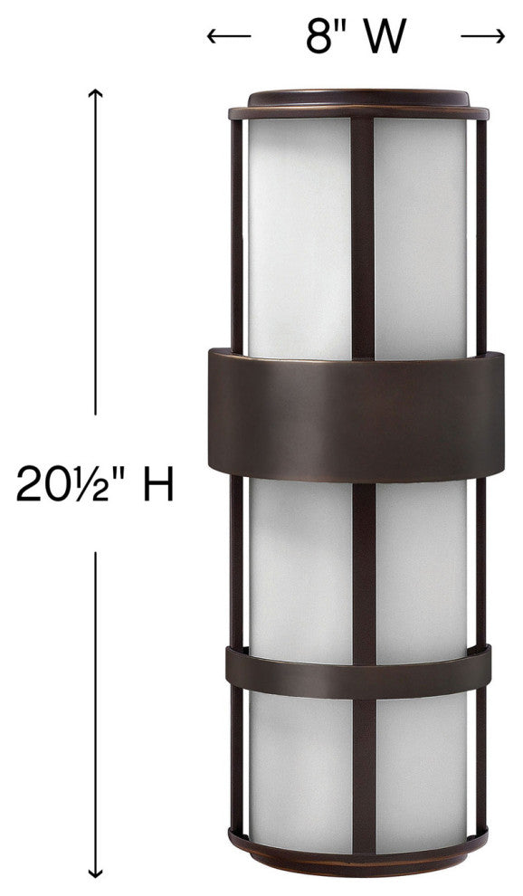 Hinkley Saturn Large Wall Mount Lantern, Metro Bronze
