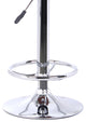 Java Modern Adjustable Swivel Backless Bar Stool, Black