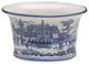 Blue and White Planter