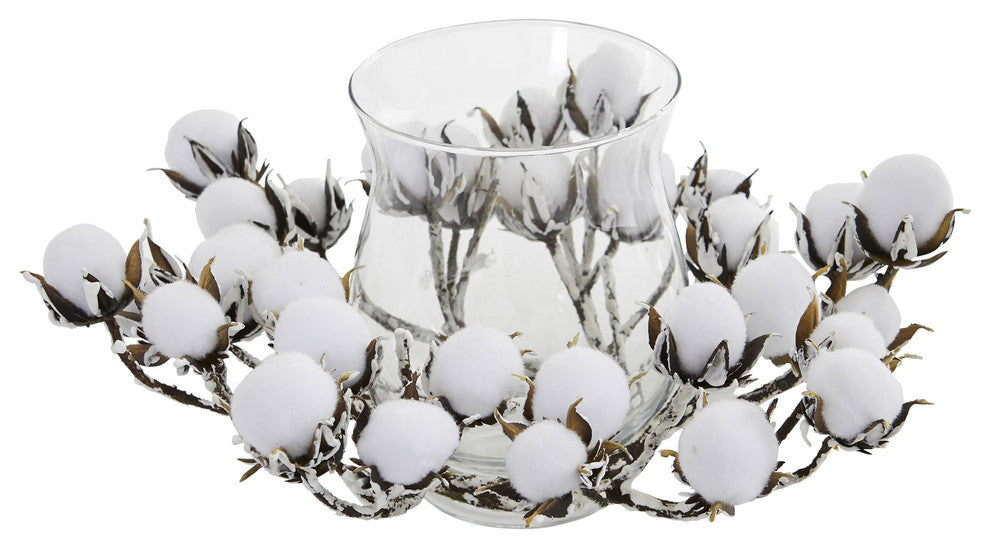 Cotton Artificial Arrangement Candelabrum
