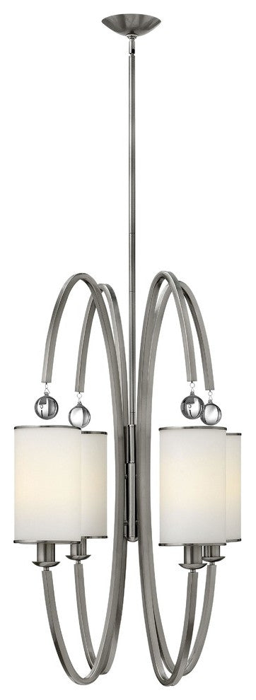 Monaco Brushed Nickel 4 Light Foyer Ceiling Pendant
