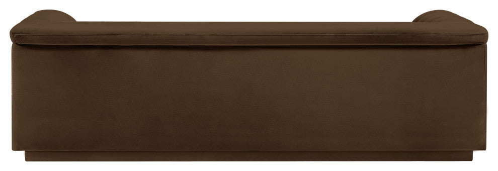 Cascade Upholstered Set, Brown, Velvet, Sofa