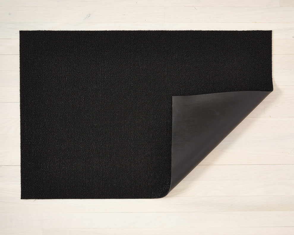 Solid Shag, Black, 36"x60"
