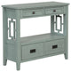 TATEUS  36" Farmhouse Pine Wood Console Table Entry Sofa Table with Drawers, Green
