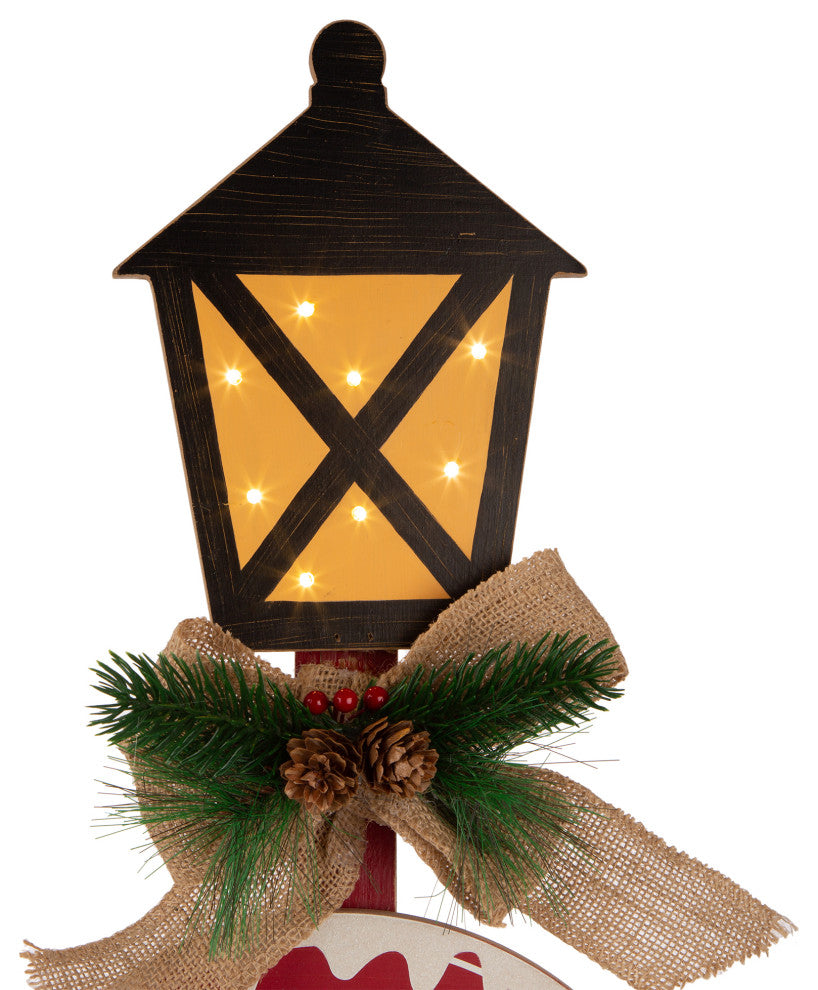 42"H Christmas Directions Yard Stake