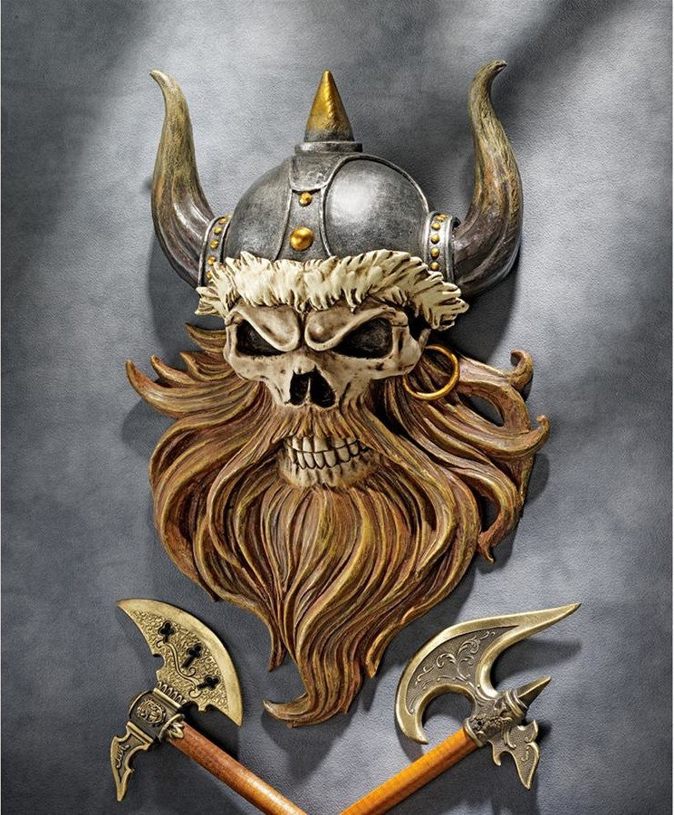 Skull of Valhalla Viking Plaque