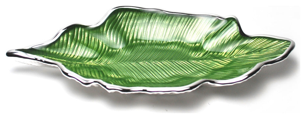 Foglia Willow Leaf Tray Green