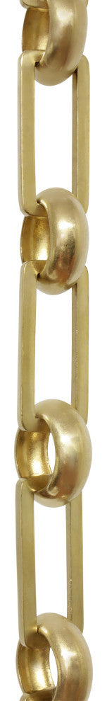 RCH Hardware Brass Rectangle Chandelier Chain, 3', Acid Dipped, U58