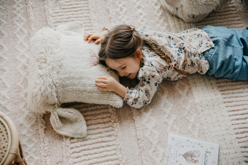 Pink Nose Sheep Woolable Cushion
