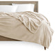 Bare Home Microplush Fleece Blanket, Oyster, Throw/Travel
