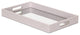 Bubble Mirrored Tray, Black, 15.75", White