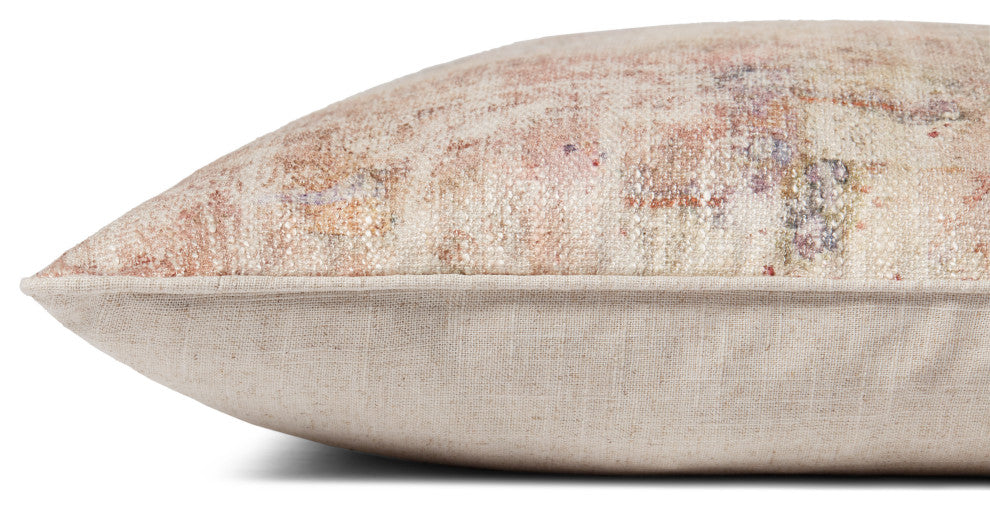 Loloi PLL0011 Beige / Multi 22" x 22" Cover w/Down Pillow