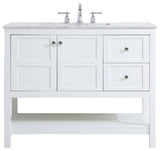 Elegant VF16542WH 42"Single Bathroom Vanity, White