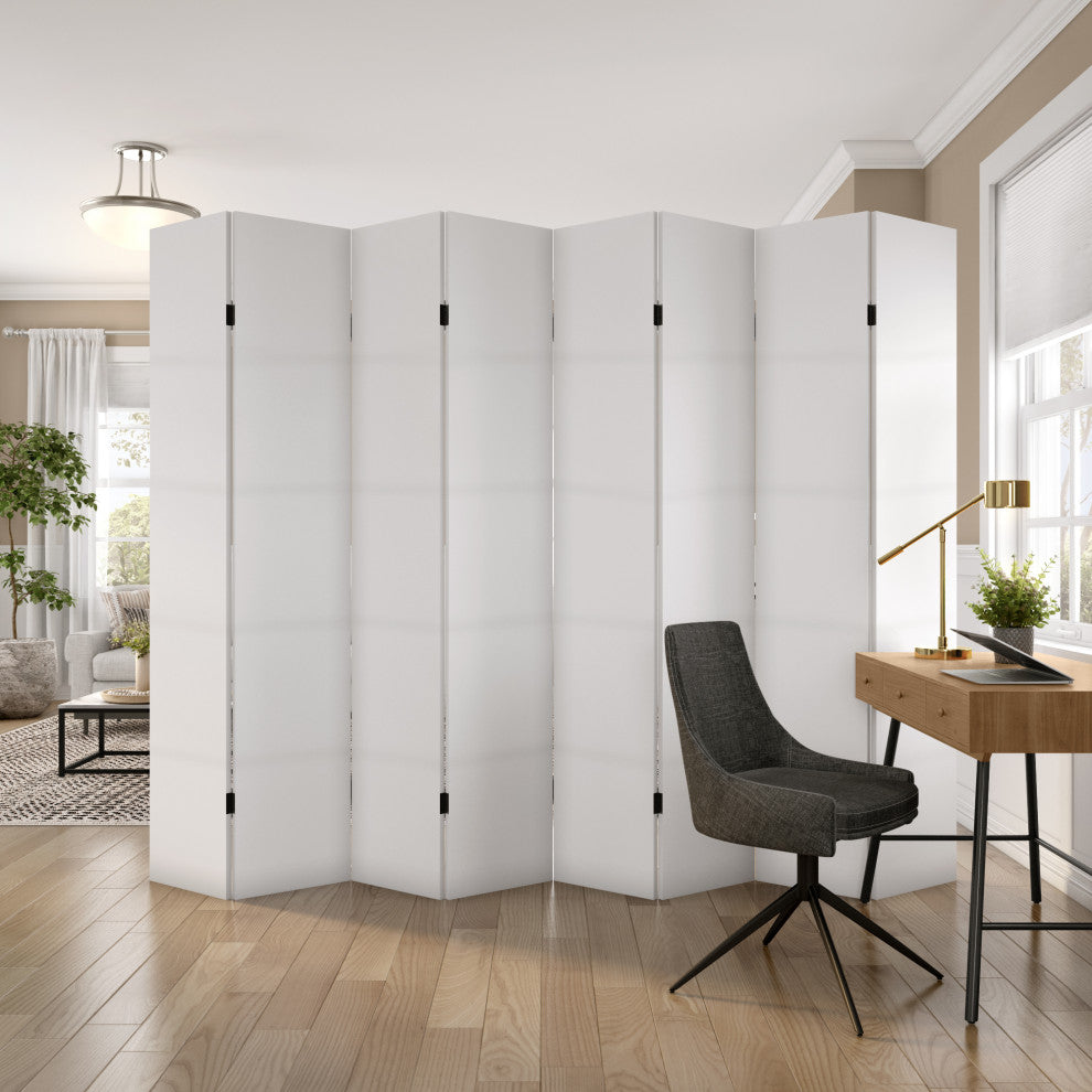 7' Tall Do It Yourself Canvas Room Divider, 8 Panels