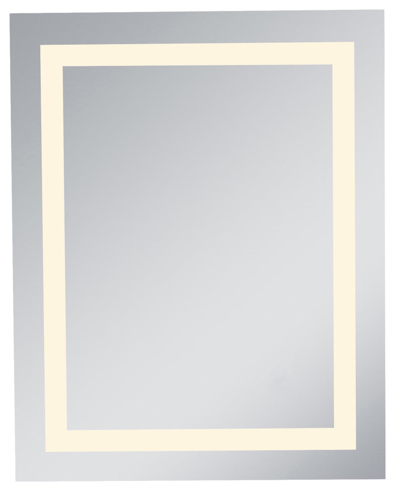 LED Hardwired Mirror Rectangle W24"H30" Dimmable 3000K