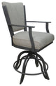 Montana Swivel Tilt Metal 30" Bar Stool or Counter 26" on A Base, Hemsath Slate - Grey, 26"