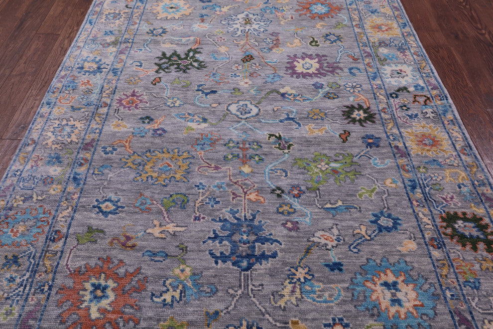 6' 0" X 9' 3"  Turkish Oushak Hand Knotted Wool Rug - Q15602