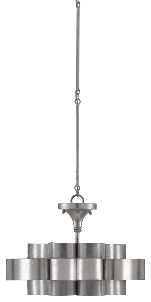 Grand Lotus Silver Small Chandelier