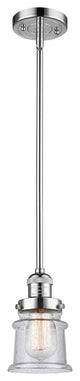 Small Canton 1-Light Mini Pendant, Polished Chrome, Seedy
